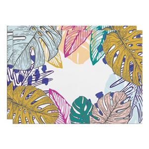 زیربشقابی مدل برگ های استوایی کد IDM 326 بسته دو عددی