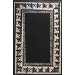 فرش ماشین ساوین طرح 4093 زمینه مشکی
