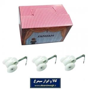 گیره پرده مدل چنگکی بسته 100 عددی صمصام