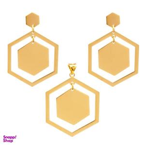 نیم ست طلا 18 عیار زنانه دُرج مدل DS22