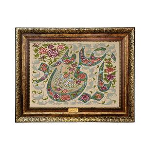 تابلو فرش ماشینی نقش نگار رضوی طرح یا علی مدد کد 3663KH