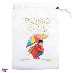 کیسه نان و سبزی مدل باران رنگ کد 1312