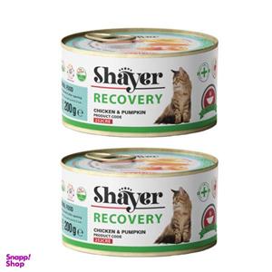 کنسرو غذای گربه شایر مدل Recovery Pumpkin وزن 400 گرم بسته 2 عددی