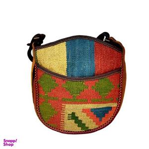 کیف رودوشی گلیمی مدل جیب دار کد 30