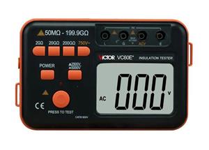 تستر مقاومت عایقی ویکتور مدل +VC60E