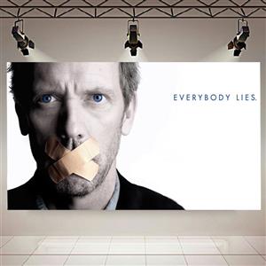 پوستر طرح دکتر هاوس مدل EVERYBODY LIES کد AGC1880 