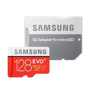 کارت حافظه microSDHC سامسونگ مدل Evo Plus کلاس 10 استاندارد UHS-I U1 سرعت 95MBps همراه با آداپتور SD ظرفیت 128 گیگابایت Samsung Class With Adapter 128GB 