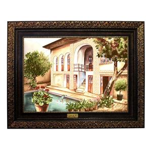 تابلو فرش ماشینی نقش نگار رضوی طرح منظره کد 560P