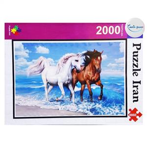 پازل 2000 تکه ایران پازل طرح دو اسب کد 33