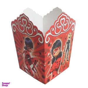 ظرف پاپ کورن کد 001 طرح دختر کفش دوزک بسته 10 عددی