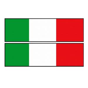 برچسب پارکابی خودرو فلوریزا طرح پرچم ایتالیا کد 011 بسته دو عددی 