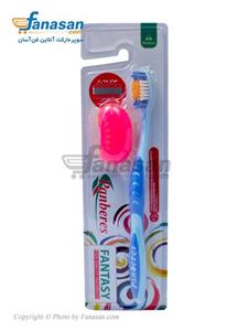 مسواک پنبه ریز مخصوص کودکان مدل فانتزی با سری متوسط Panberes Fatasy Medium Toothbrush For Children