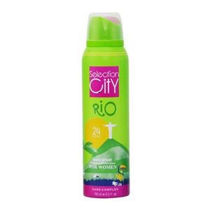 اسپری خوشبو کننده بدن زنانه سلکشن سیتی مدل rio حجم 150 میلی لیتر Selection City Body Spray Rio For Women 150ml 