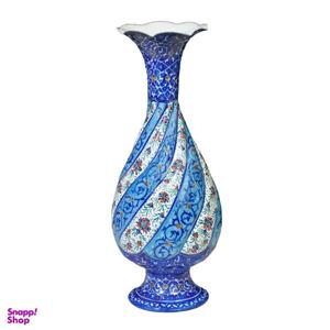 گلدان مینا کاری مسی مدل گل اسلیمی کد 20 