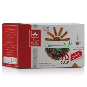چای سیاه کیسه ای دارچین چای دبش بسته 25 عددی