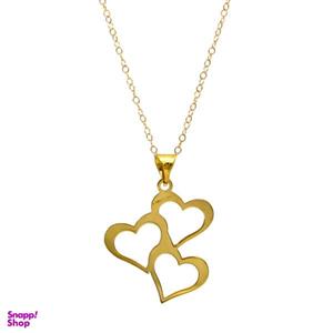 گردنبند طلا 18 عیار زنانه کاپانی مدل قلب کد KN020 