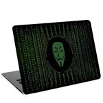استیکر لپ تاپ طرح anonymous matrix  کد G-1228 مناسب برای لپ تاپ 15.6 اینچ