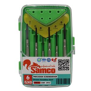 مجموعه 6 عددی پیچ گوشتی ساعتی سامکو مدل YPE-05