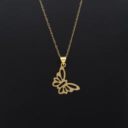 گردنبند طلا 18 عیار زنانه کاپانی طرح پروانه کد KN024 