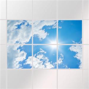 تایل سقفی آسمان مجازی مدل 14-LAV-T سایز 60x60 سانتی متر مجموعه 6 عددی