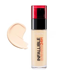 کرم پودر مدل Infaillible 24H شماره 015 حجم 30 میلی لیتر لورآل  LOreal Infaillible 24H Foundation No.015 30ml