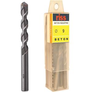 مته گرانیت ریس مدل 5000V000900 سایز 9 میلی متر بسته 10 عددی Riss 5000V000900 Granite Drill Bit Size 9mm Pack Of 10