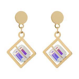گوشواره طلا 18 عیار زنانه مایا ماهک مدل ME0900 Maya Mahak ME0900 Gold Earring For Women