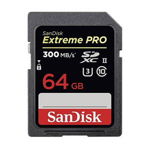 کارت حافظه SDXC سن دیسک مدل Extreme Pro استاندارد UHS-II U3 سرعت 2000X 300MBps ظرفیت 64 گیگابایت SanDisk Extreme Pro UHS-II U3 2000X 300MBps SDXC - 64GB