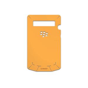 برچسب پوششی ماهوت مدل  Matte-Orange  مناسب برای گوشی موبایل بلک بری Porsche Design P9981