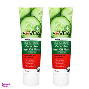 ماسک صورت سودا مدل خیار حجم 100 میلی لیتر مجموعه 2 عددی