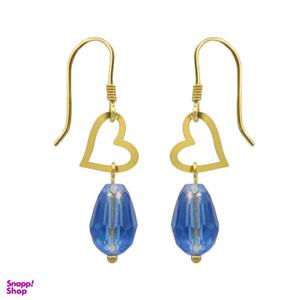 گوشواره طلا 18 عیار زنانه مانچو طرح قلب کد efgs010 