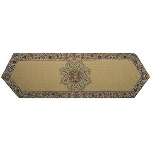 رانر ترمه عدل  کشمیر طرح گل فرنگ مدل k2