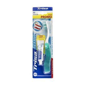 مسواک مسافرتی تریزا مدل Super Promo  + خمیر دندان تریزا  Travel Toothbrush