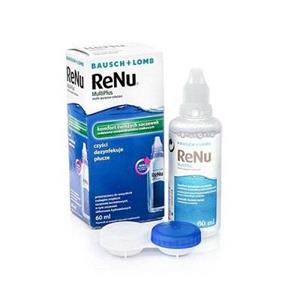 محلول لنز رنیو بوش اند لوم مناسب لنزهای طبی و رنگی 60 میلی لیتر Bousch & Lomb Renu Multiplus Fresh Lens Comfort