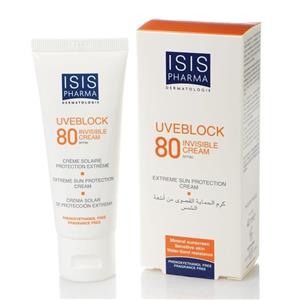 ایسیس فارما کرم ضدافتاب SPF80 ISIS Pharma UVBlock 80 invisible Cream 