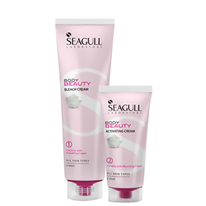 کرم و مکمل بی رنگ کننده سی گل Seagull مدل BodyBeauty حجم 60 میلی لیتر Bleach Cream 60ml 