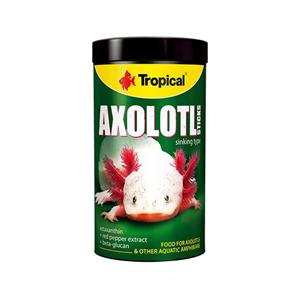 غذای قورباغه آبزی و دوزیستان برند تروپیکال مدل axolotl sticks وزن 135 گرم