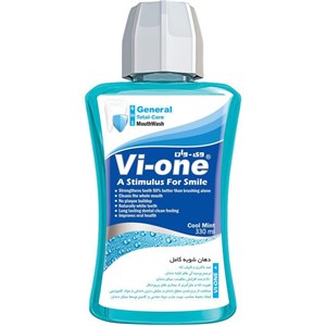دهان شویه وی وان مدل Cool Mint حجم 330 میلی لیتر مجموعه 5 عددی