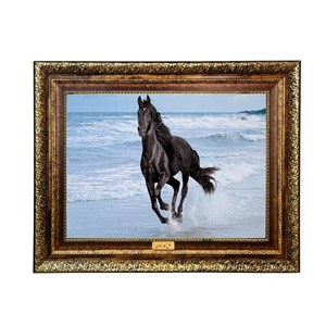 تابلو فرش ماشینی نقش نگار رضوی طرح اسب کد 484KH