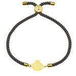 دستبند طلا 18 عیار زنانه کرابو طرح انار تو منو جان و جهانی مدل kr100833
