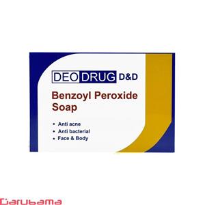 صابون بنزویل پروکساید کنترل و درمان آکنه دئودراگ مناسب انواع پوست 90گرم Deo Drug Benzoyl Proxide Soap 90g