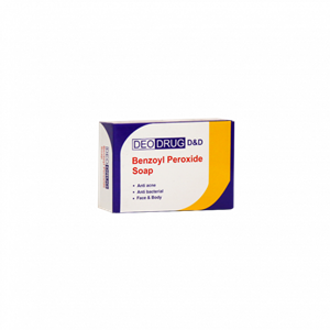 صابون بنزویل پروکساید کنترل و درمان آکنه دئودراگ مناسب انواع پوست 90گرم Deo Drug Benzoyl Proxide Soap 90g