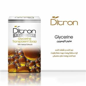 صابون گلیسیرینه شفاف دیترون مناسب پوست‎های خشک تا معمولی 125گرم Ditron Glycerine Transparent Soap 125gr 