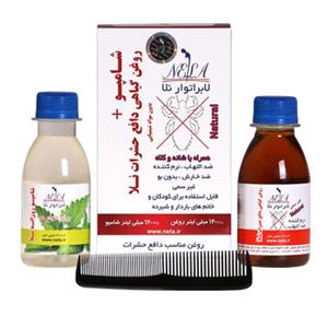 شامپو و روغن ضد شپش نلا مناسب انواع مو 120 میلی‎لیتر Nela Shampoo+Anti Lice Oil 120ml