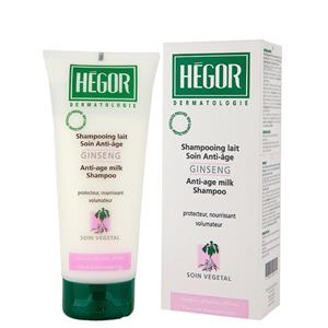 شامپو آنتی ایج جینسینگ هگور مناسب انواع مو 200 میلی‌لیتر Hegor Ginseng Shampoo (Anti Age) 200ml