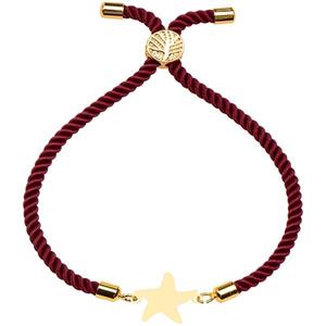 دستبند طلا 18 عیار زنانه کرابو طرح ستاره مدل Kr101278 