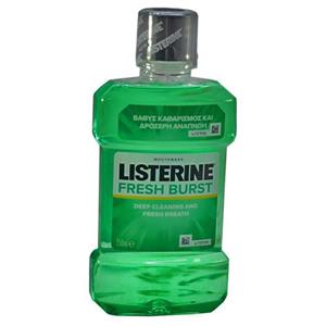 دهان شویه لیسترین مدل فرش برست مناسب بزرگسالان 250 میلی‎لیتر Listerine Fresh Burst Mouthwash 250ml 