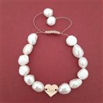 دستبند طلا 18 عیار زنانه الماسین آذر طرح قلب مدل GHLOVE01