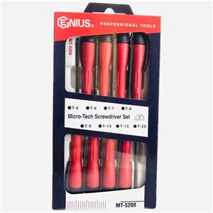 مجموعه 8 عددی پیچ گوشتی ستاره ای جنیوس تولز مدل MT-5208
