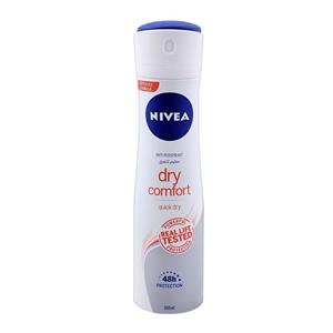 اسپری ضد تعریق نیوآ مدل درای کامفورت مخصوص بانوان 150 میلی‎لیتر Nivea Dry Comfort Spray For Women 150ml